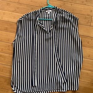 Blue and white striped shirt